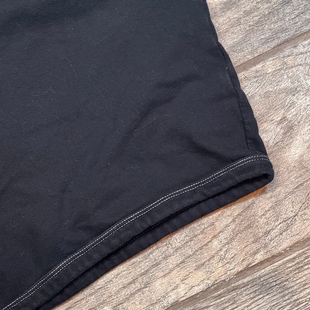 Zara Cropped Black Hooded Sweatshirt Girls size 9 - Picture 2 of 6